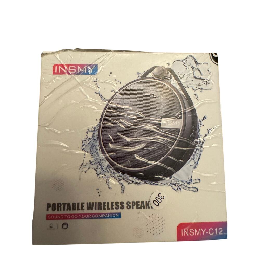 INSMY - C12 Portable Wireless Bluetooth Speaker - Color Black 1200mAH
